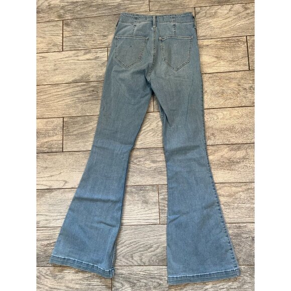 Hollister High Rise Flare Denim Jeans 5L 5 Long Boho Hippie 27 x 33 Baggy 27x33 - Picture 2 of 9